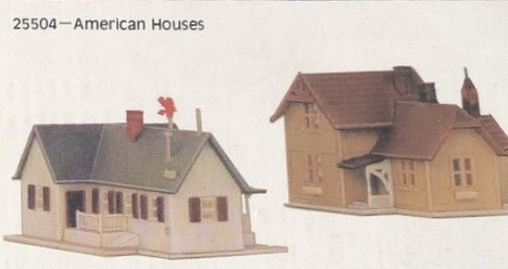 N Scale - AHM - 25504 - Structure, Building, Residential, House - Residential Structures
