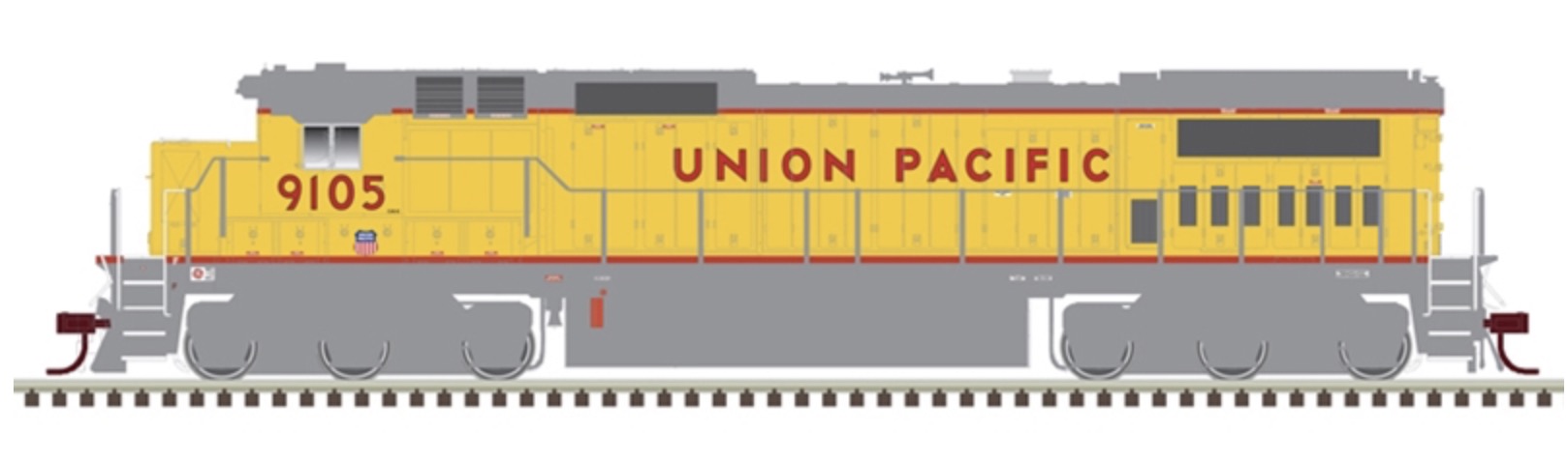 N Scale - Atlas - 40 005 687 - Locomotive, Diesel, GE Dash 8 - Union Pacific - 9144