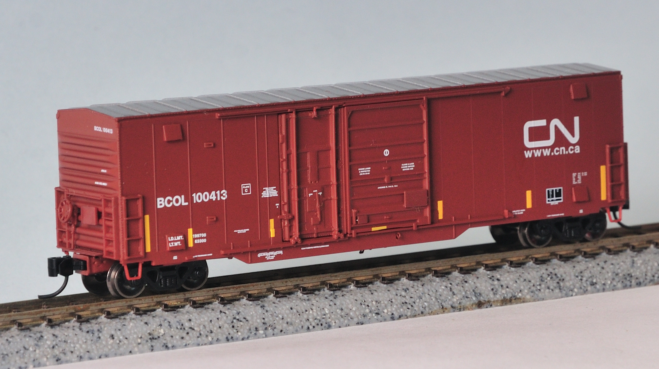 N Scale - North American Railcar - 11-14001009-B-6 - Boxcar, 50 Foot, NSC Steel - Canadian National - 100413