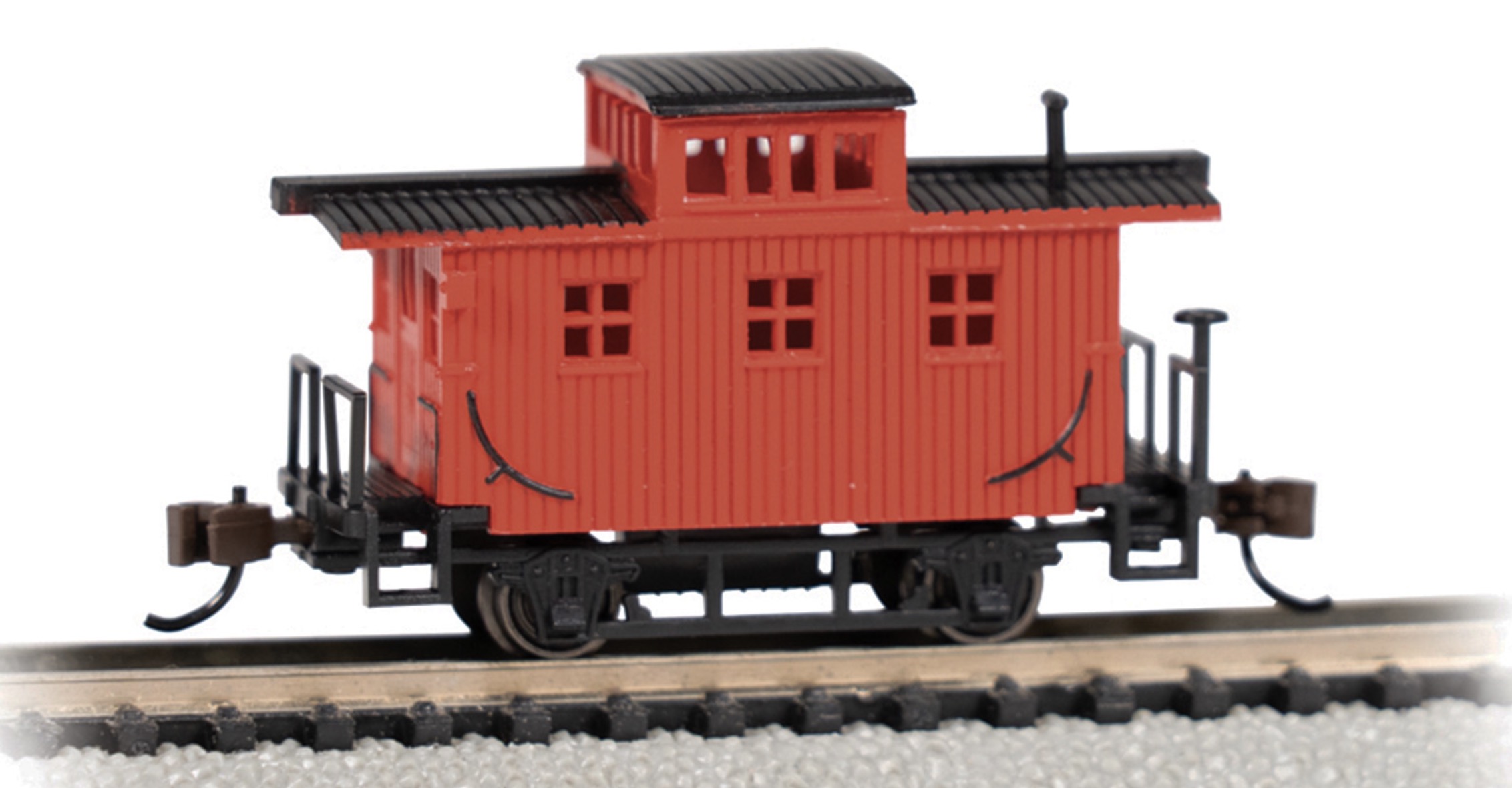 N Scale - Bachmann - 15758 - Caboose, 21 Foot, Bobber - Painted/Unlettered