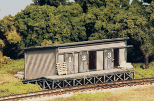 N Scale - Monroe Models - 9202 - Structure, Building, Railroad, Freight House - Railroad Structures - Smith Lake Freight House