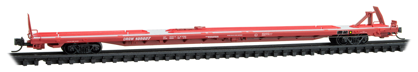 N Scale - Micro-Trains - 071 00 531 - Flatcar, 89 Foot, TOFC - Rio Grande - 10527