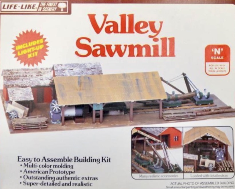 N Scale - Life-Like - 7474 - Structure, Building, Commercial, Sawmill - Commercial Structures