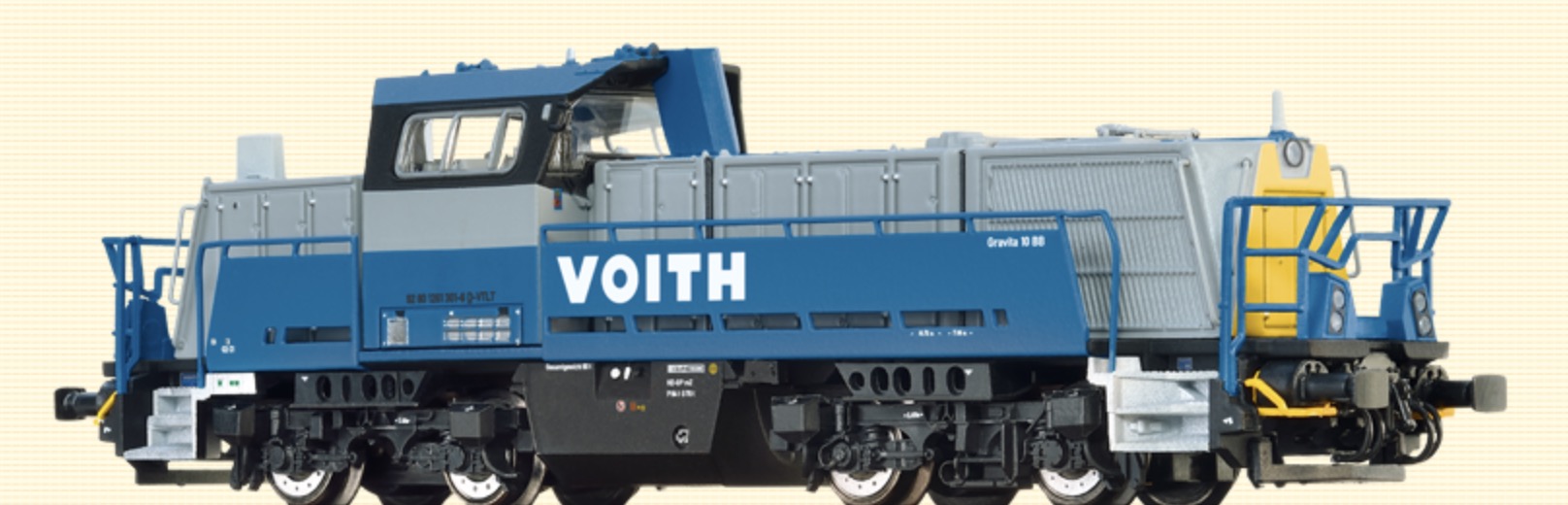 N Scale - Brawa - 62715 - Locomotive, Diesel, Switcher, Gravita 10 - Voith - 92 80 1261 301-6