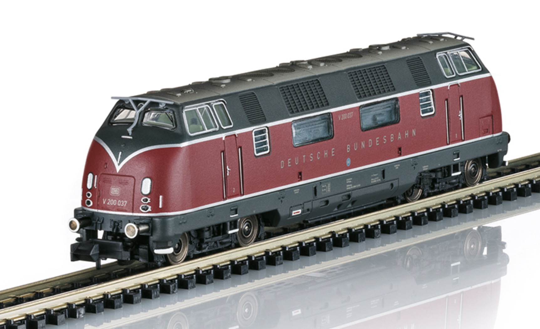 N Scale - Minitrix - 16227 - Locomotive, Diesel, DB V200 - Deutsche Bundesbahn - V 200 037