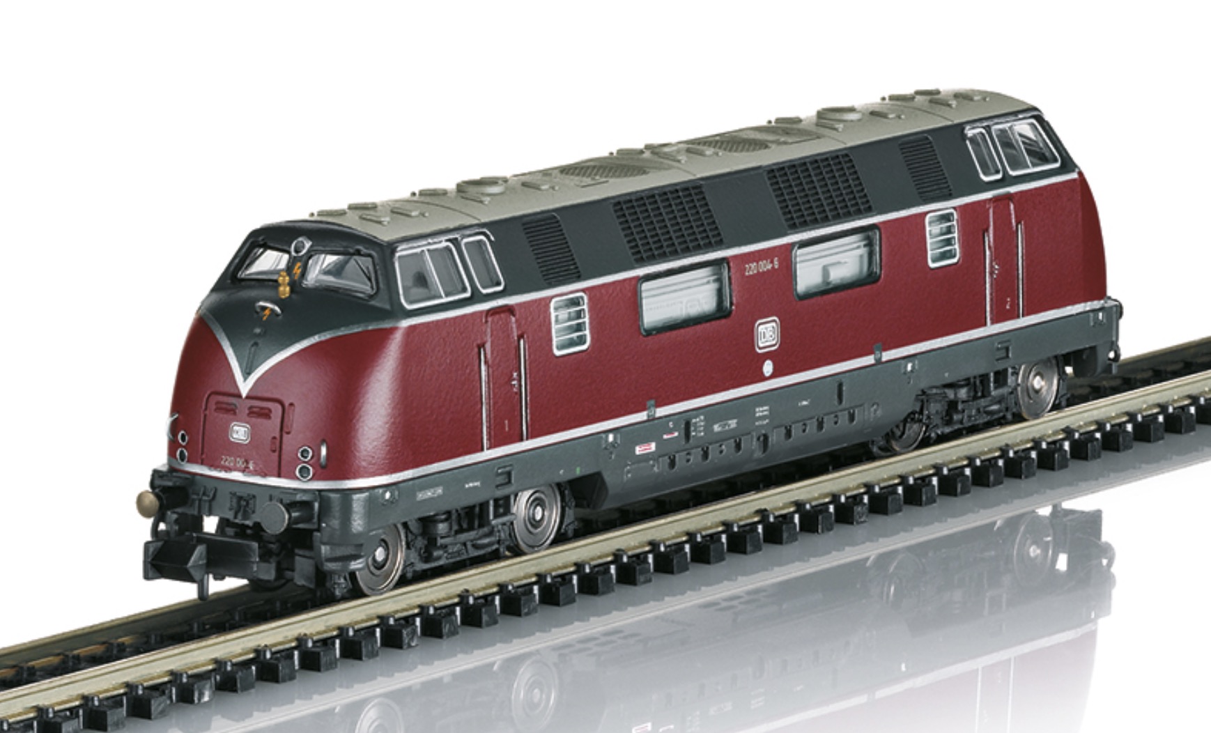 N Scale - Minitrix - 16226 - Locomotive, Diesel, Class 220, Epoch IV - Deutsche Bundesbahn - 220 004-6