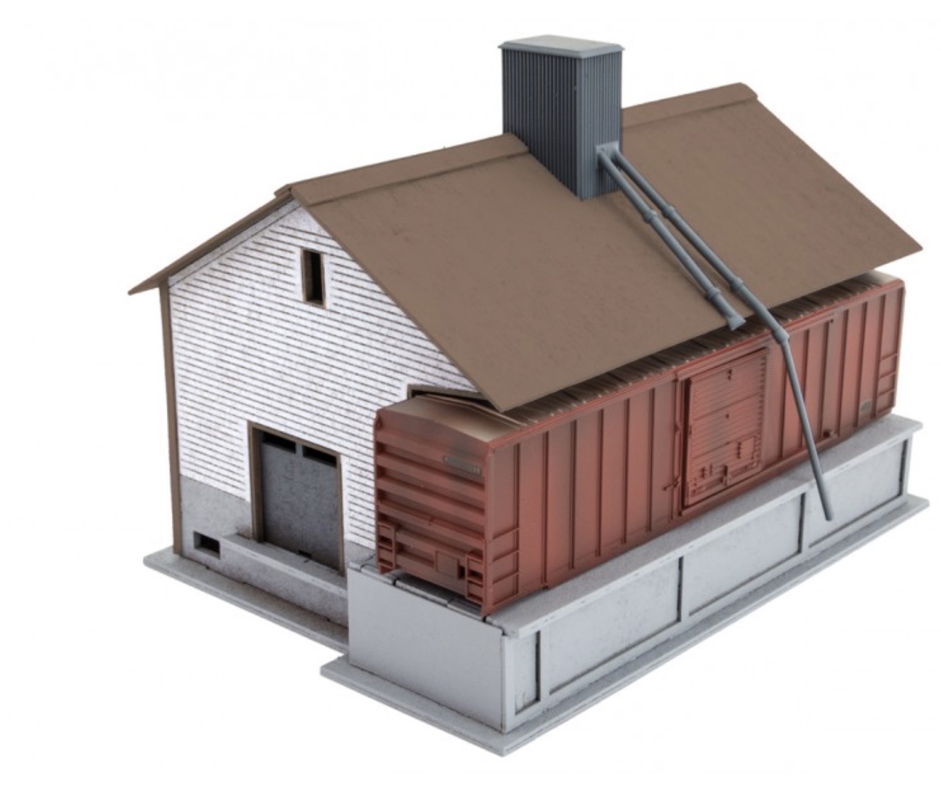 N Scale - Micro-Trains - 499 00 104 - Structure, Building, Grain Elevator - Railroad Structures