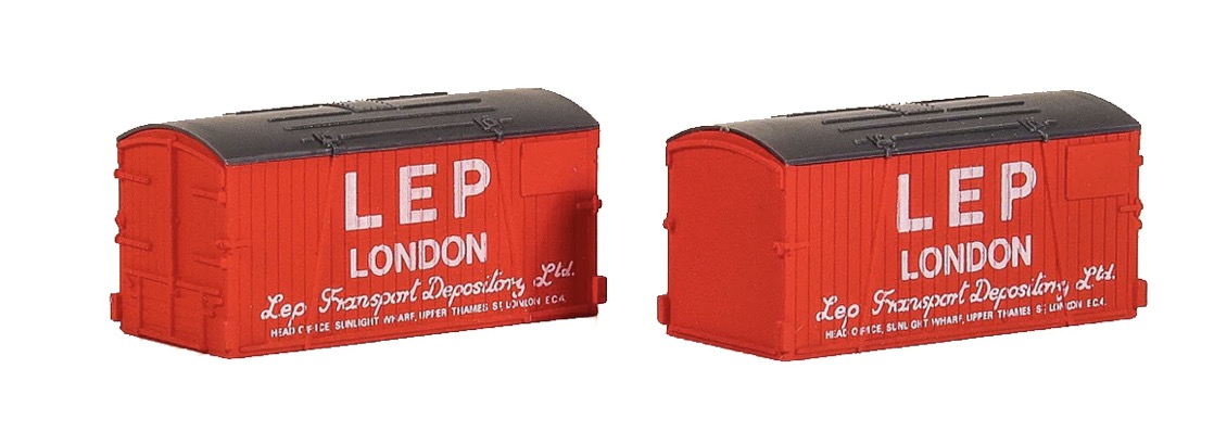 N Scale - Peco - NR-217 - Container, Furniture Removal - LEP Transport - 2-Pack