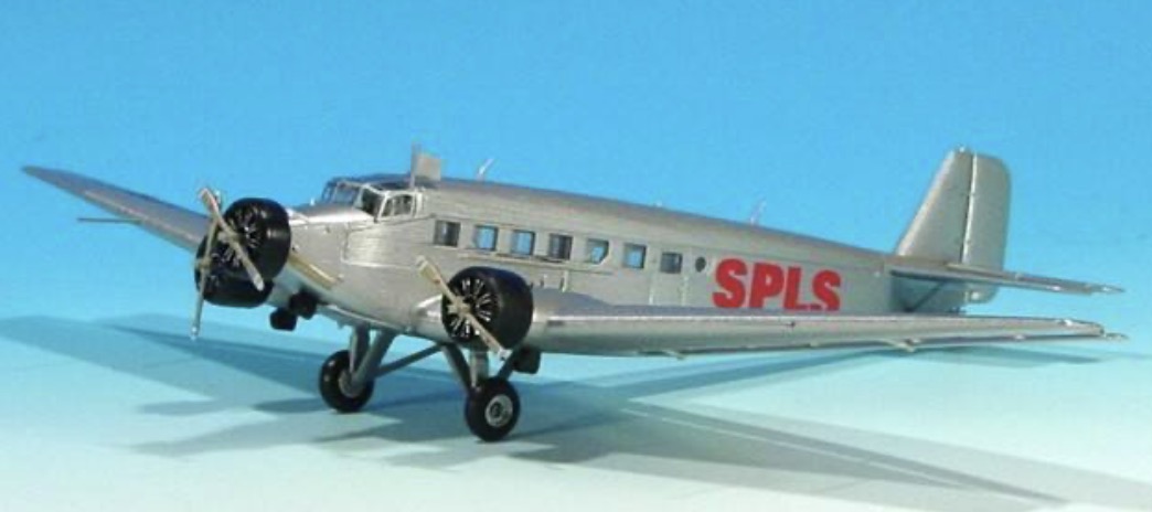 N Scale - Herpa - 019057 - Aircraft, Propeller, Junkers Ju-52 - JU-AIR - SPLS