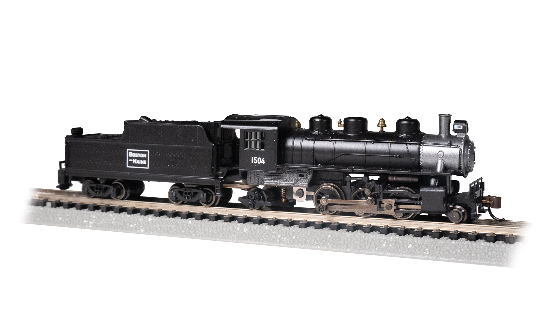 N Scale - Bachmann - 51559 - Locomotive, Steam, 2-6-2 Prairie - Boston & Maine - 1504