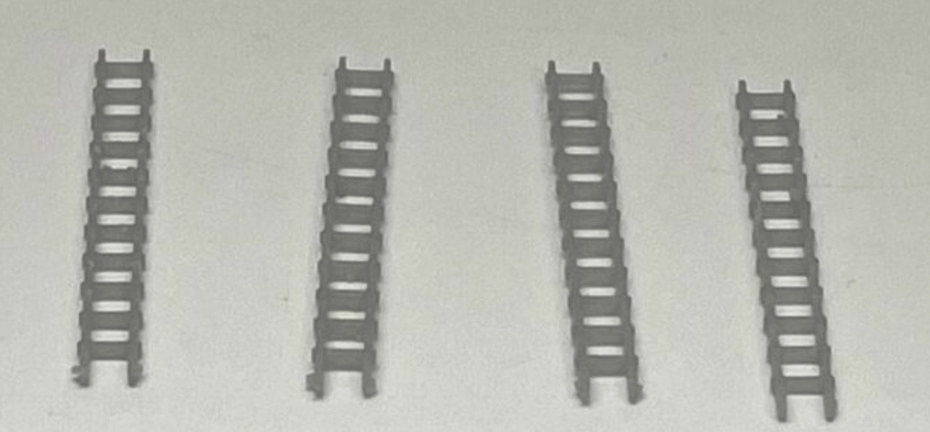 N Scale - Phoenix Precision Models - 30510 - Accessories, Detail Parts, Ladders - Undecorated - 4-Pack