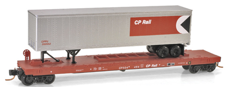 N Scale - Micro-Trains - 064000 - Flatcar, 60 Foot - Canadian Pacific - 3 numbers