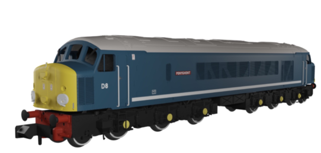 N Scale - Rapido Trains UK - 948008 - Locomotive, Diesel, BR Class 44 - British Rail - D8 Penyghent