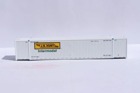 N Scale - Jacksonville Terminal - 537119 - Container, 53 Foot, Corrugated - J.B. Hunt - 3-Pack (Set #1)