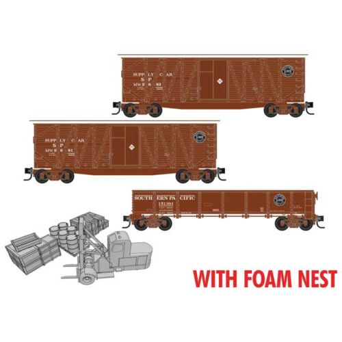 N Scale - Micro-Trains - 993 02 235 - MOW, Maintenance of Way - Southern Pacific - 3-pack
