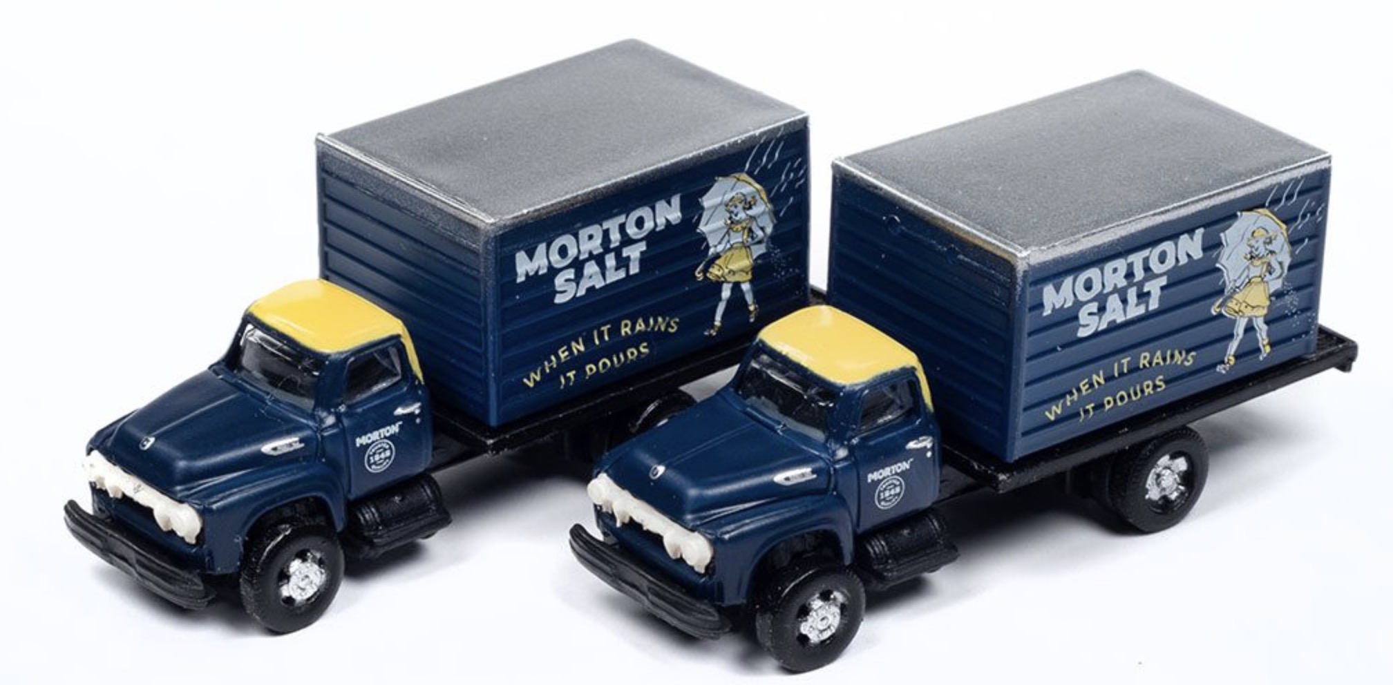 N Scale - Classic Metal Works - 50449 - Truck, Ford F-Series - Morton Salt - 1954 Ford F-Series Box Van
