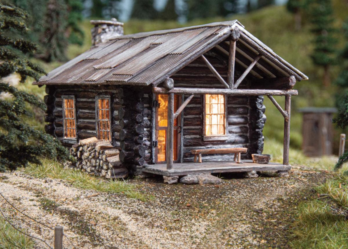 N Scale - Woodland Scenics - BR4961 - Structure, Building, Residential, Cabin - Residential Structures - Cozy Cabin