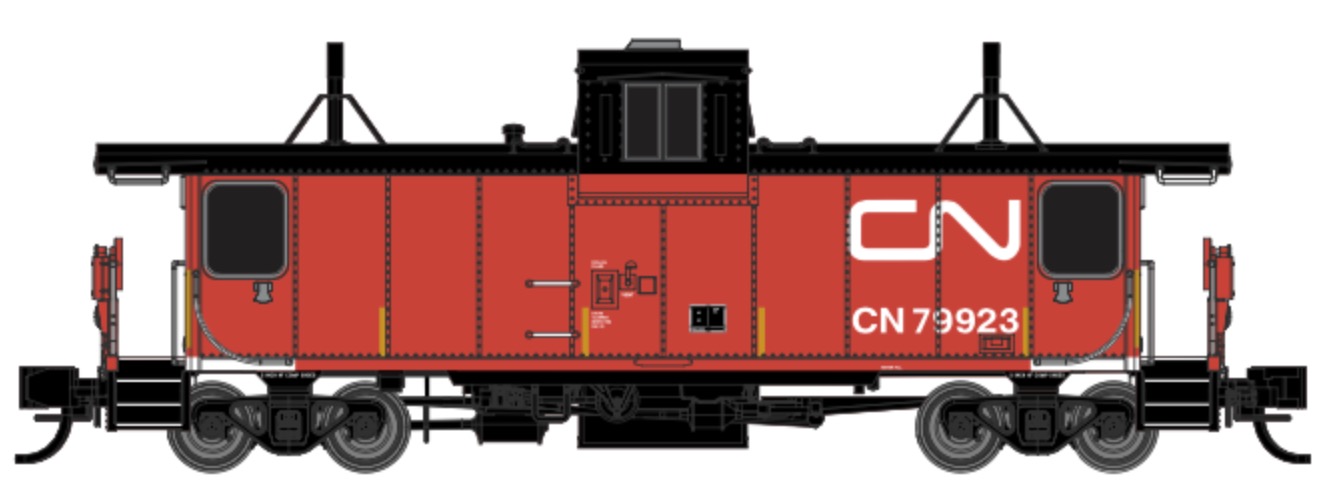 N Scale - Prairie Shadows - 600905-01 - Caboose, Pointe St. Charles - Canadian National - 79923