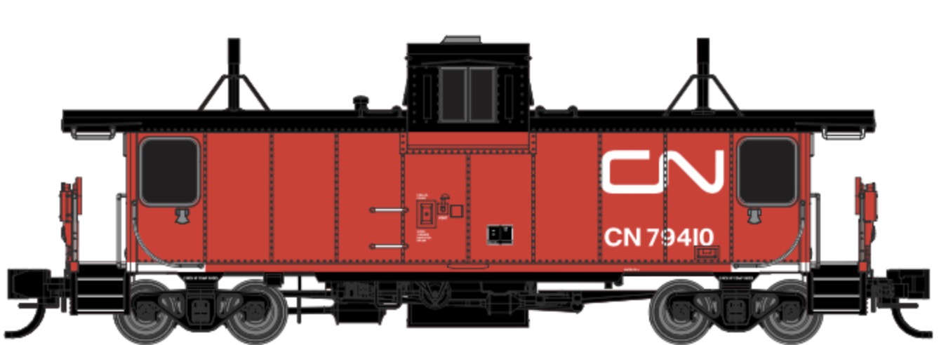 N Scale - Prairie Shadows - 600904-01 - Caboose, Pointe St. Charles - Canadian National - 79410