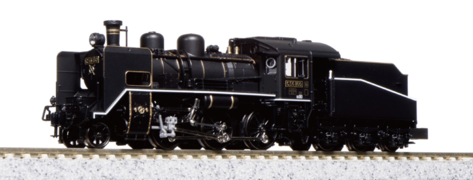 N Scale - Kato - 2020-2 - Locomotive, Steam, 2-6-0, C56 - Japan Railways West - C56 160