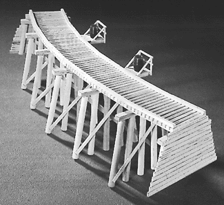 N Scale - Campbell Scale Models - 753 - Structure, Bridge, Wood Trestle - Bridges and Piers