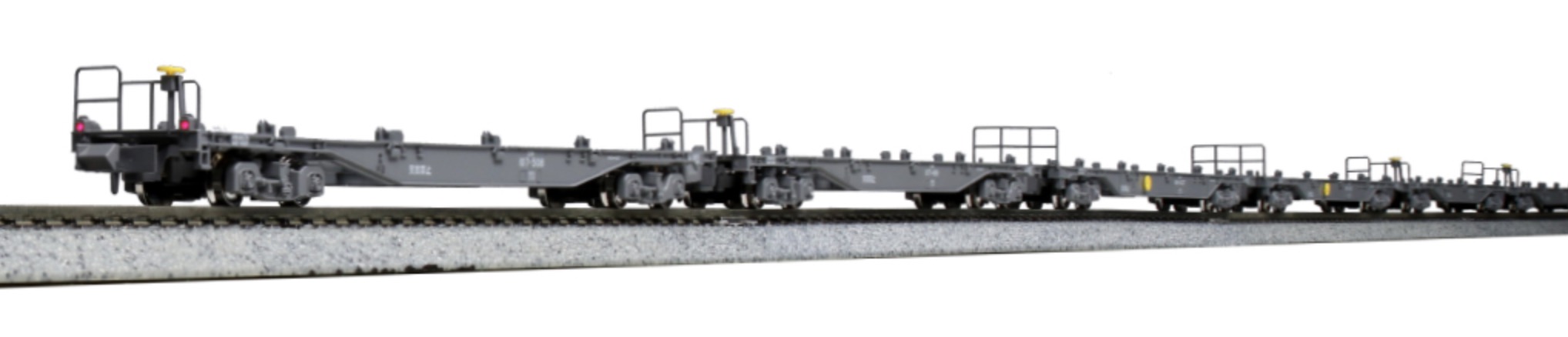 N Scale - Kato - 10-1796 - Freight, Flat Car, KOKI 106/107 - Japan Railways Freight - 10-Car Set