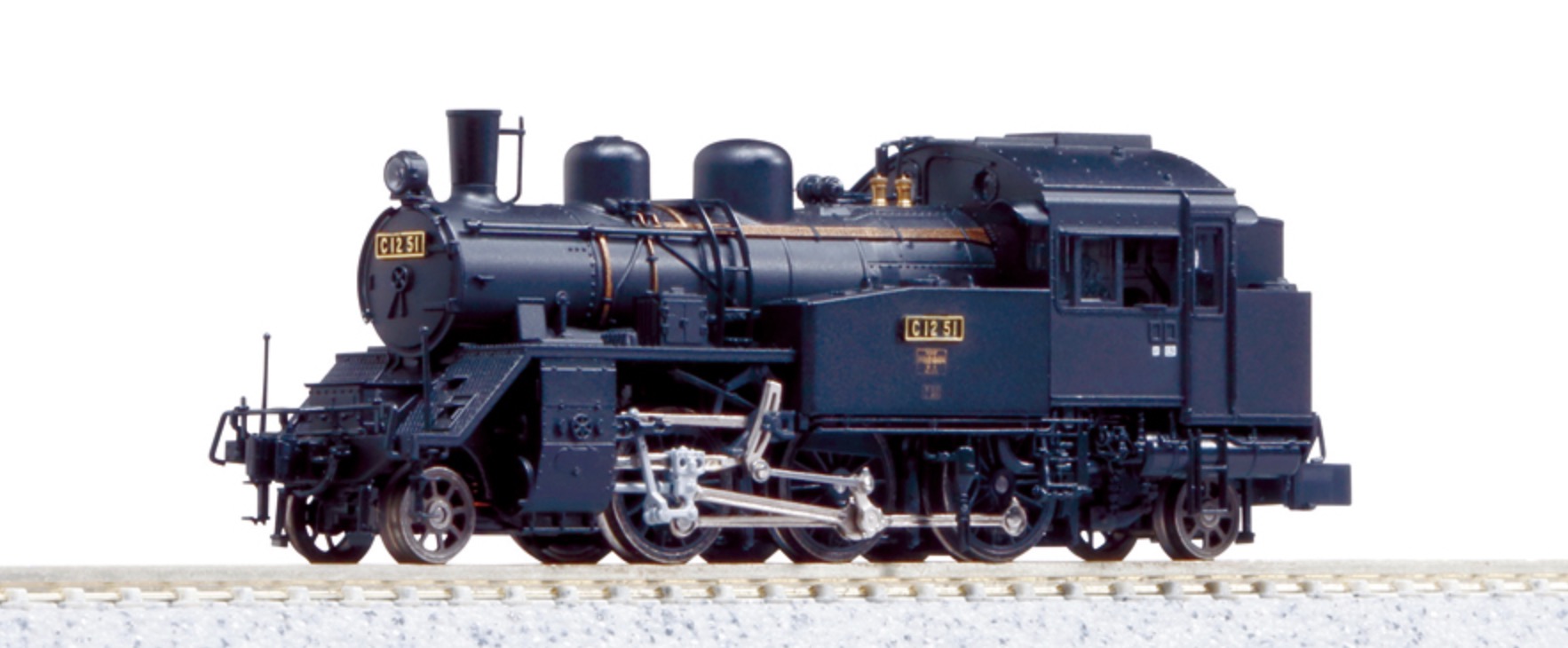 N Scale - Kato - 2022-1 - Locomotive, Steam, 2-6-2, C12 - Japanese National Railways - C12 51