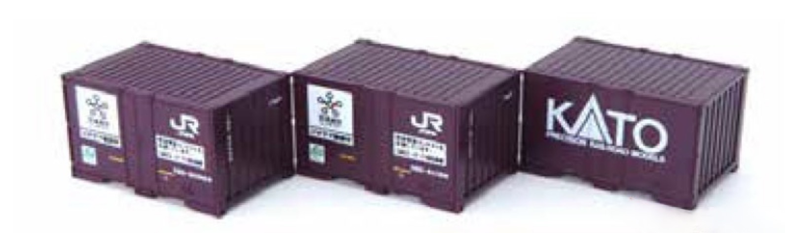 N Scale - Kato - 23-571-Y - Container, 12 Foot, UR19D - Japan Railways Freight - 3-Pack