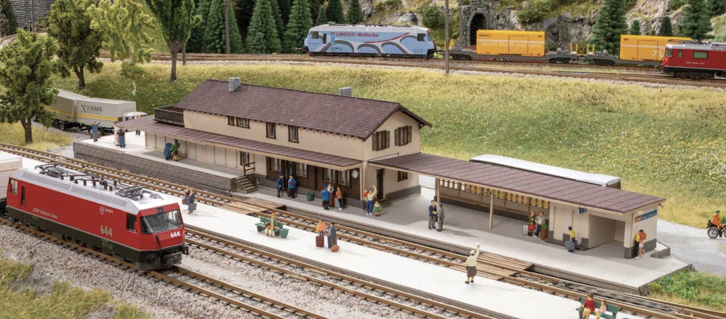N Scale - Noch - 63005 - Structure, Railroad, Station - Railroad Structures