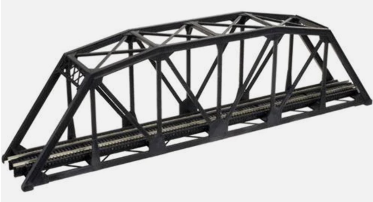 N Scale - Atlas - 2570 - Structure, Bridge, Steel, Truss - Bridges and Piers - Code 80 Through Truss Bridge