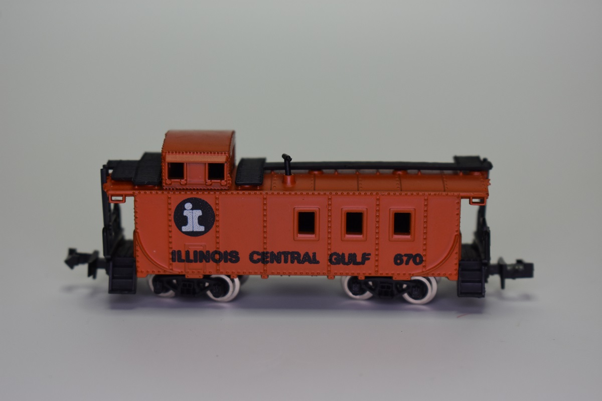 N Scale - Model Power - Unknown - Caboose, Cupola, Steel - Illinois Central Gulf - 670