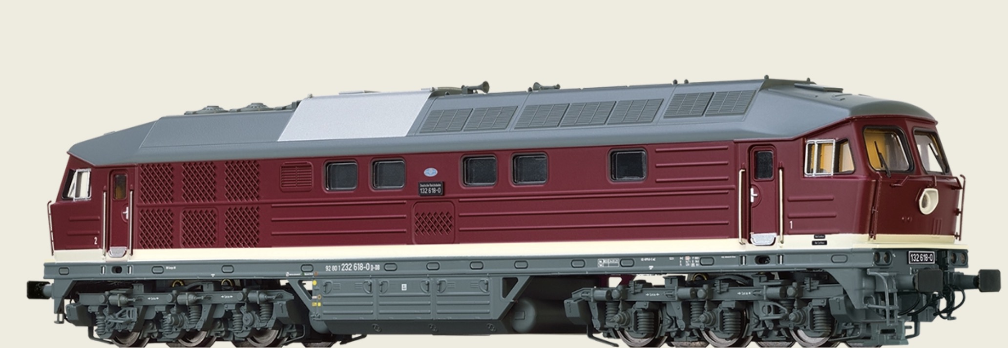 N Scale - Brawa - 61049 - Locomotive, Diesel, BR 132 - Deutsche Bahn - 132 618-0