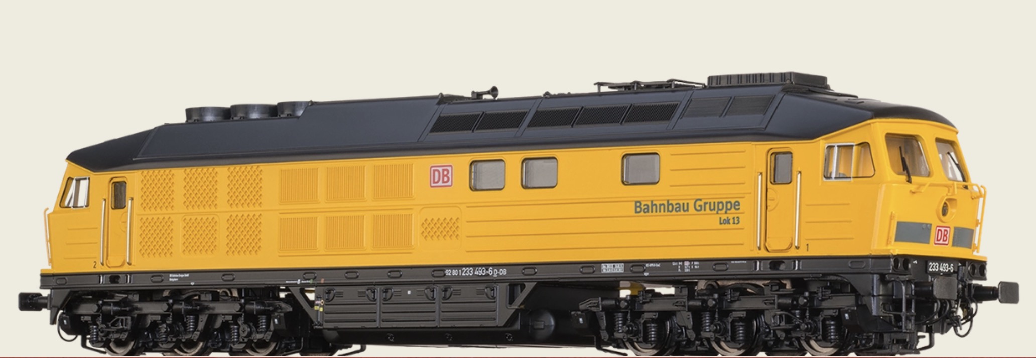 N Scale - Brawa - 61050 - Locomotive, Diesel, DB 233 - Deutsche Bahn - 233 493-6