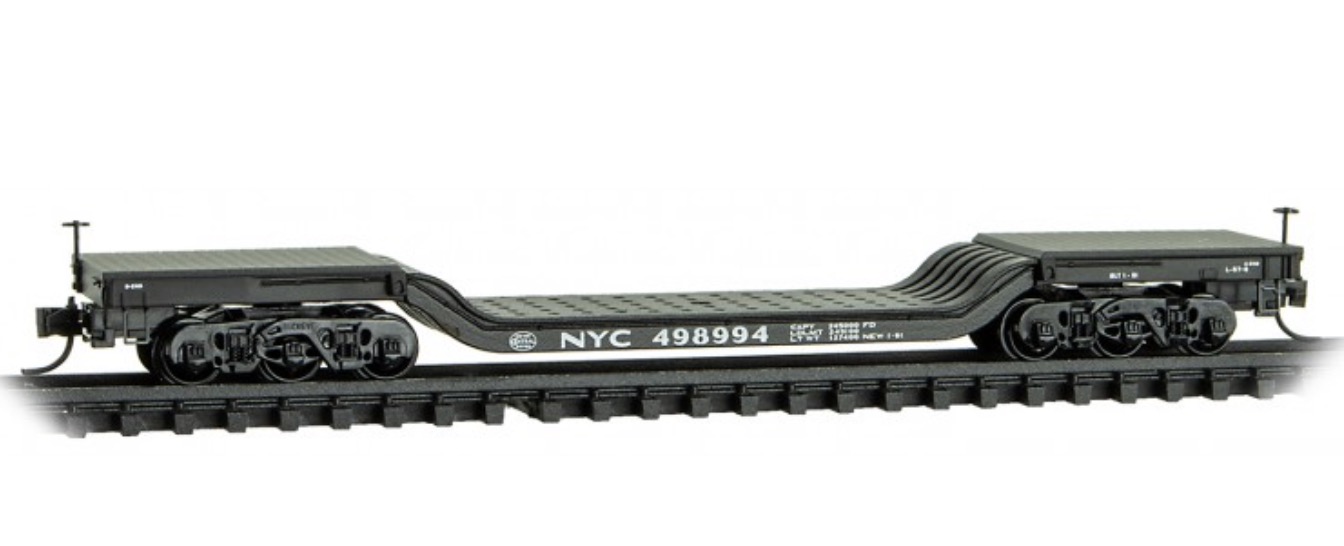 N Scale - Micro-Trains - 109 00 021 - Flatcar, Depressed Center - New York Central - 498994