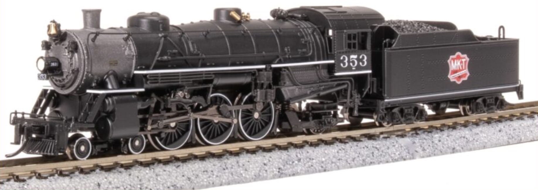 N Scale - RailSmith - MKT 356 - Locomotive, Steam, 4-6-2, USRA - Missouri-Kansas-Texas - 356
