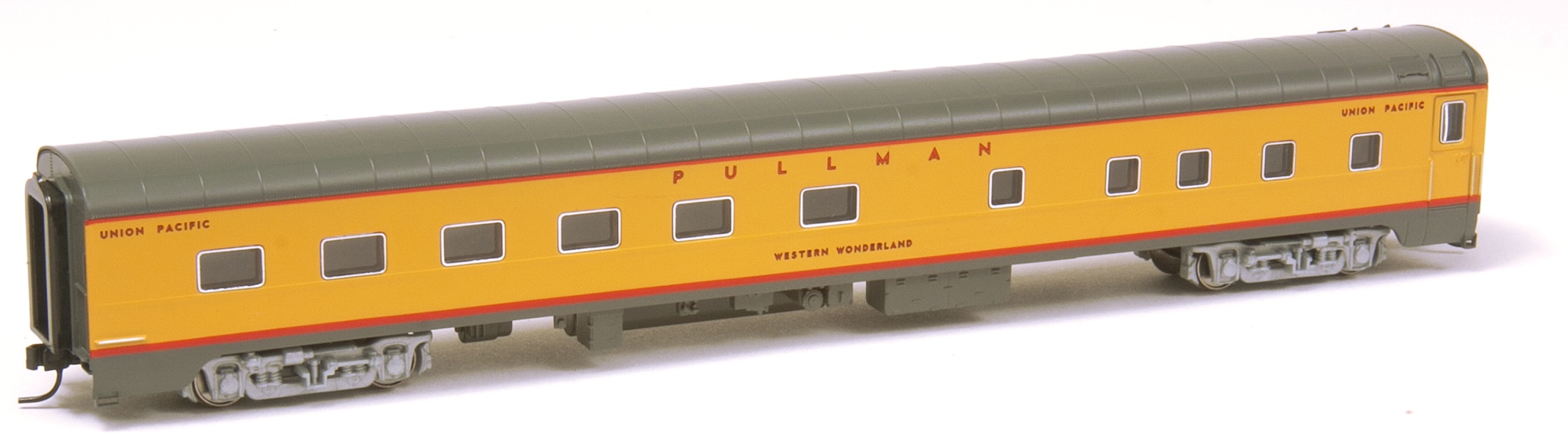 N Scale - RailSmith - 22102-1 - Passenger Car, Lightweight, Pullman, Sleeper 12-4 - Union Pacific - Western Trail
