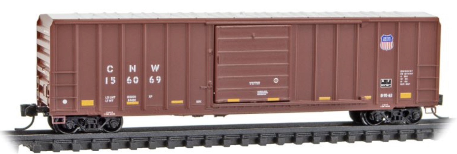 N Scale - Micro-Trains - 025 00 406 - Boxcar, 50 Foot, FMC, 5077 - Union Pacific - 156069