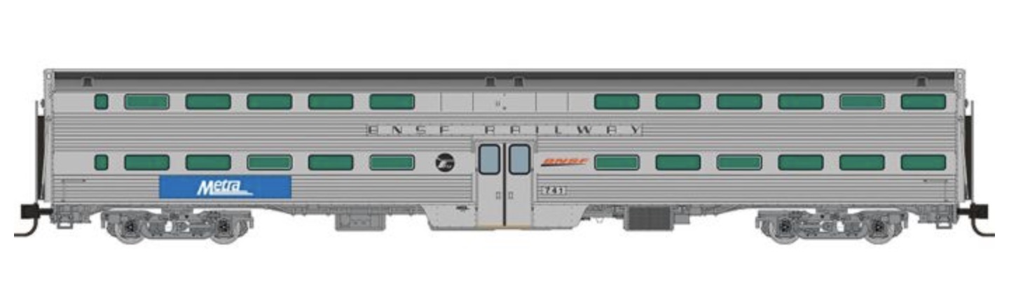 N Scale - Rapido Trains - 545011A - Passenger Car, Commuter, Budd Bi-Level,Gallery - Chicago Metra