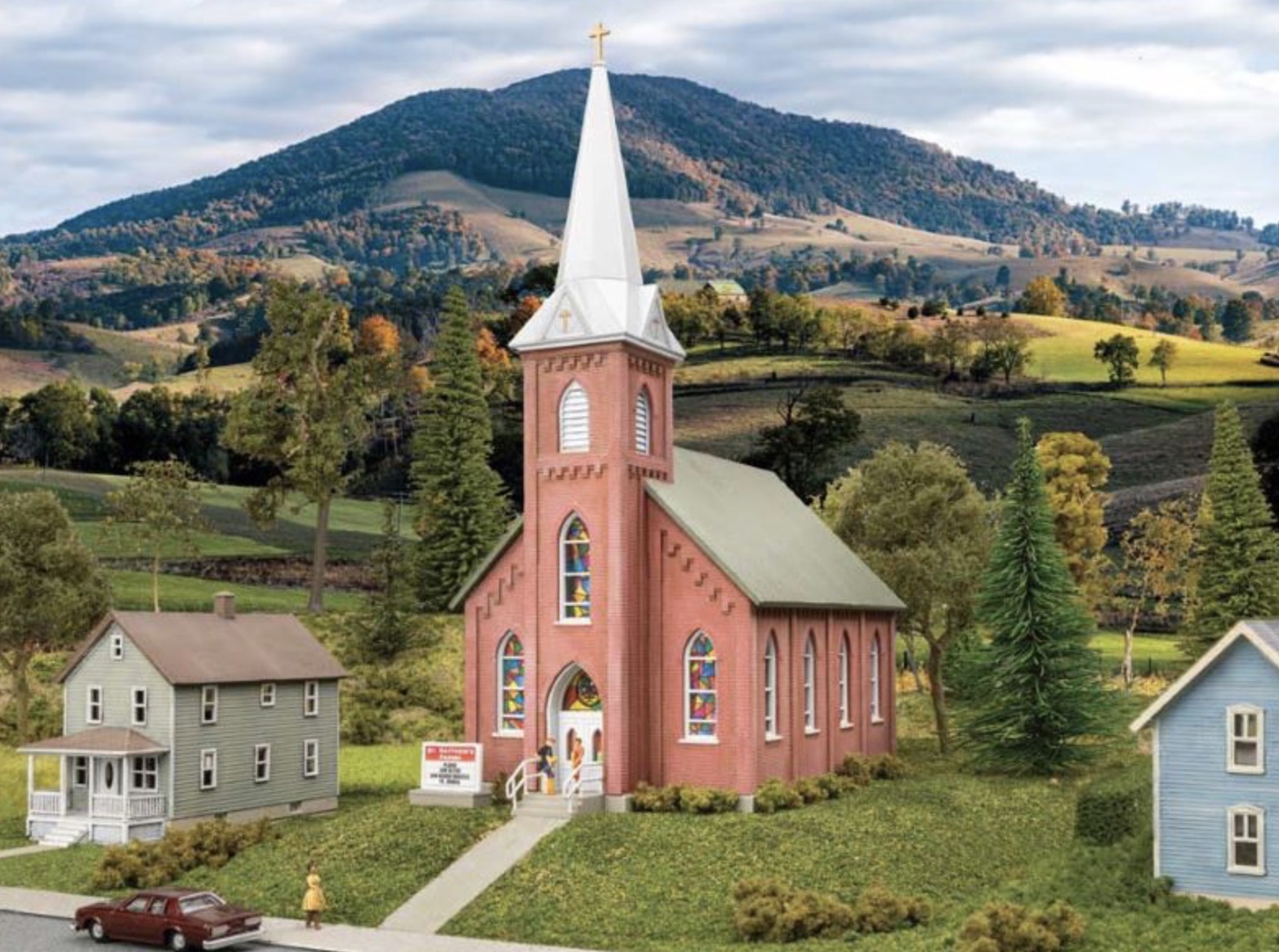 N Scale - Walthers - 933-3858 - Structure, Building, Religious, Church - Religious Structures