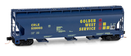 N Scale - Micro-Trains - 094 00 050 - Covered Hopper, 3-Bay, ACF 4650 - Golden West Service - 539003