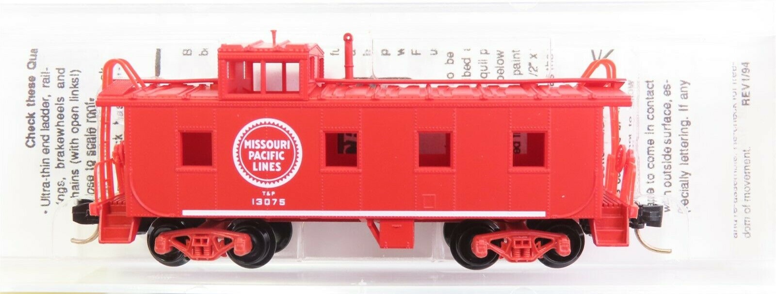 N Scale - Micro-Trains - 100020 - Caboose, Cupola, Steel - Missouri Pacific - 13075