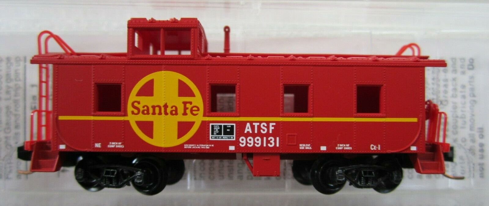 N Scale - Micro-Trains - 100030 - Caboose, Cupola, Steel - Santa Fe ...