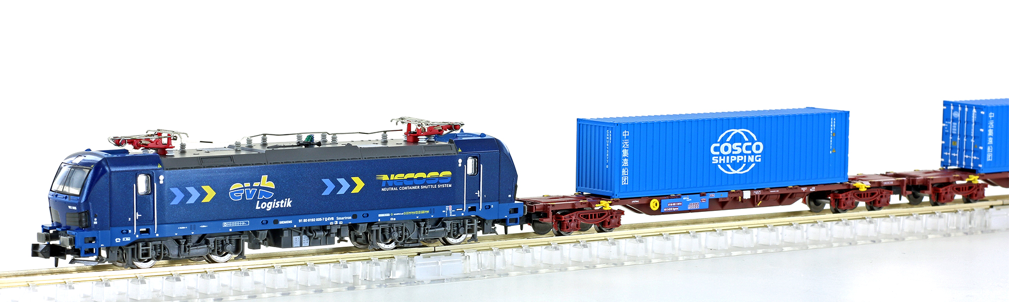 N Scale - Lemke - LC96004S - Locomotive, Electric, Class BR 192 - Eisenbahnen und Verkehrsbetriebe Elbe-Weser - 91 80 6192 00-7
