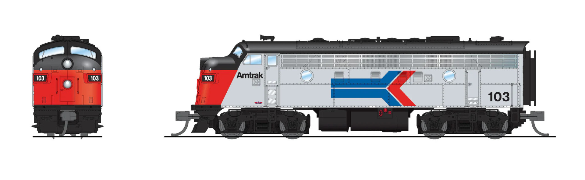 N Scale - Broadway Limited - 9241 - Amtrak - 105