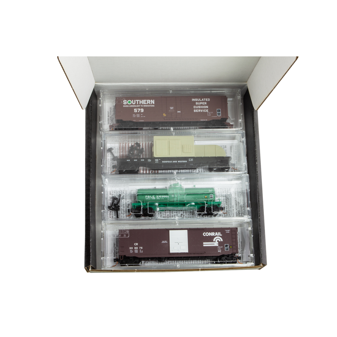 N Scale - Micro-Trains - 000 99 024 - Freight, Assorted Body Style - Various - 4-Pack