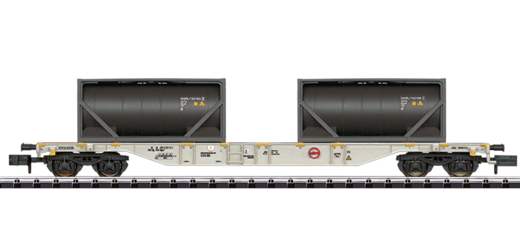 N Scale - Minitrix - 15103 - Flatcar, Sgns , Container Transport - Railion