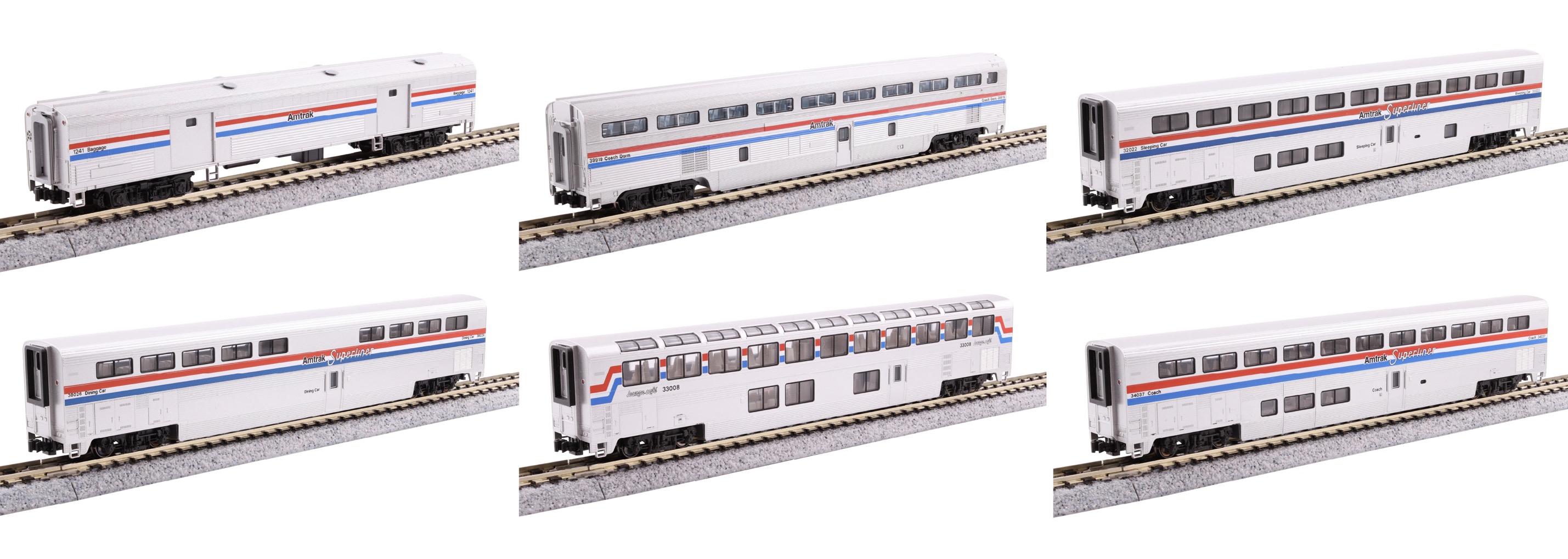 KATO 106-3516 Amtrak superliner phase Ⅳ b 4 car set B Superliner