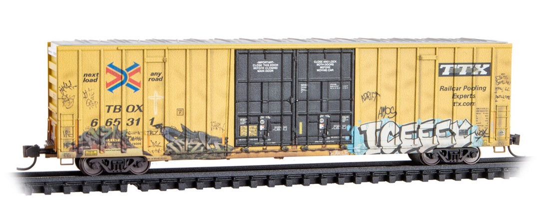 N Scale - Micro-Trains - 123 44 019 - Boxcar, 60 Foot, NSC Excess