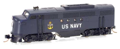 N Scale - Micro-Trains - 987 01 551 - Locomotive, Diesel, EMD FT - United States Navy - 1775