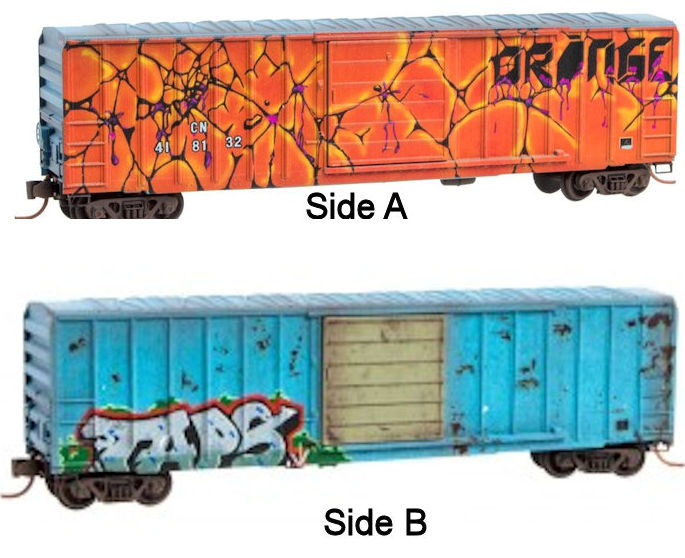 N Scale - Micro-Trains - 025 44 830 - Boxcar, 50 Foot, FMC, 5077 - Canadian National - 418132